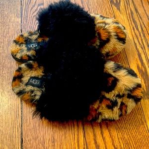 Girls UGG size 3 leopard slippers